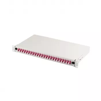 Patchpanel DIGITUS DN-96432-4 19 inch 1HE 24× LC Duplex OM4 grijs