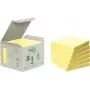 3M 6541B plaknotities vierkant geel 100 vel zelfklevend