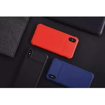 Schokbestendig beschermhoesje Devia Shark1 voor iPhone XS Max 6.5, blauw