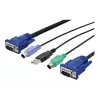 KVM-kabel USB Digitus DS-19232 3m PS/2