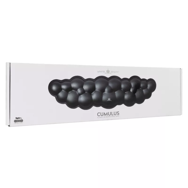 White Shark KP-011 Cumulus Cloudy polssteun voor toetsenbord, zwart