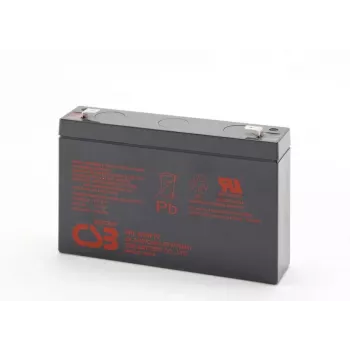 Oplaadbare lood-zuur-accu csb HRL634WF2 6V 9Ah voor backup en UPS