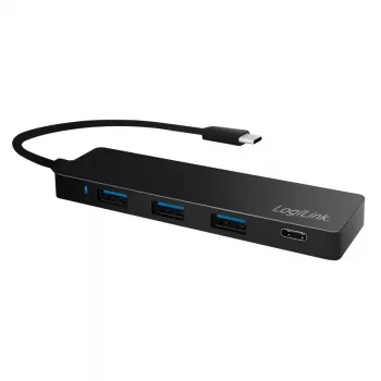 LogiLink UA0311 USB-C 3.2 Gen 2 multiport-hub 4 poorten zwart