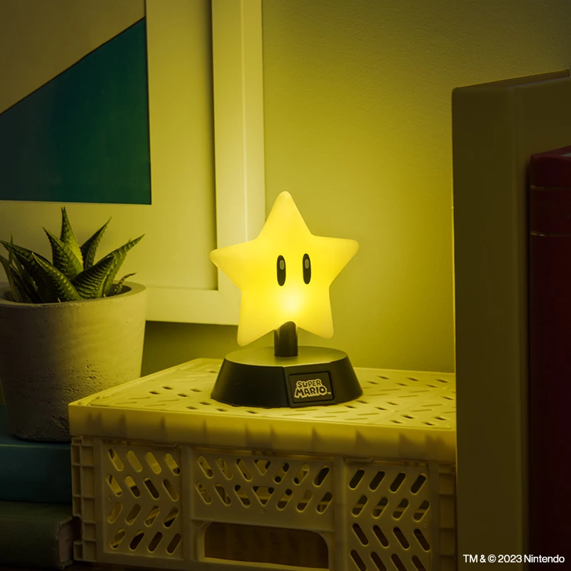 Tafellamp Paladone Super Mario Super Star Icon Light — decoratief LED-nachtlampje