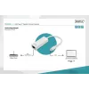 Digitus DN-3024 USB 3.0-adapter 20 cm 1x USB-C naar 1x RJ45 afgeschermd