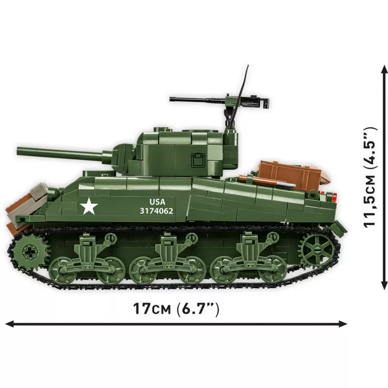 Bouwstenen M4A1 Sherman 663 onderdelen