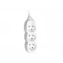 Tracer PowerCord verlengsnoer, 3 stopcontacten, 3 m, wit
