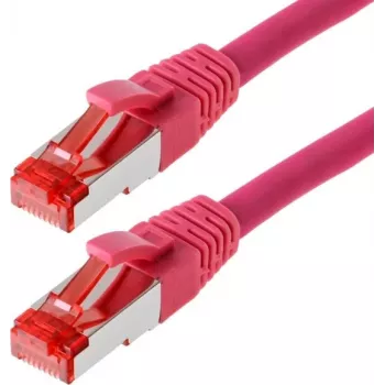 Netwerkkabel Helos CAT6 S/FTP (PIMF) 3m magenta
