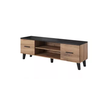 Cama TV-standaard LOTTA 160 2D2K wotan eiken/mat zwart