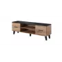 Cama TV-standaard LOTTA 160 2D2K wotan eiken/mat zwart