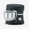 Keukenmachine Severin KM 3898 1000 W 5,5 L zwart geborsteld staal zilver