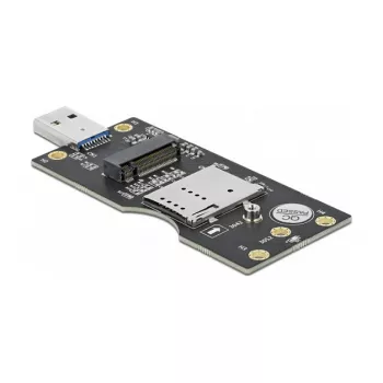 Delock 63166 USB 3.0 Type-A naar M.2 Key B converter met SIM-slot