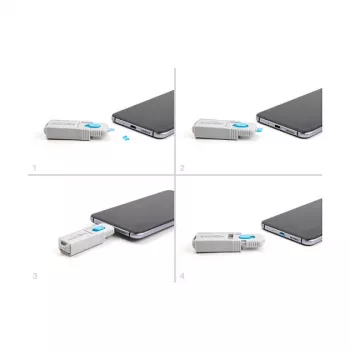 Poortblokker DeLOCK 20949 Micro-USB-bus 10-pack blauw