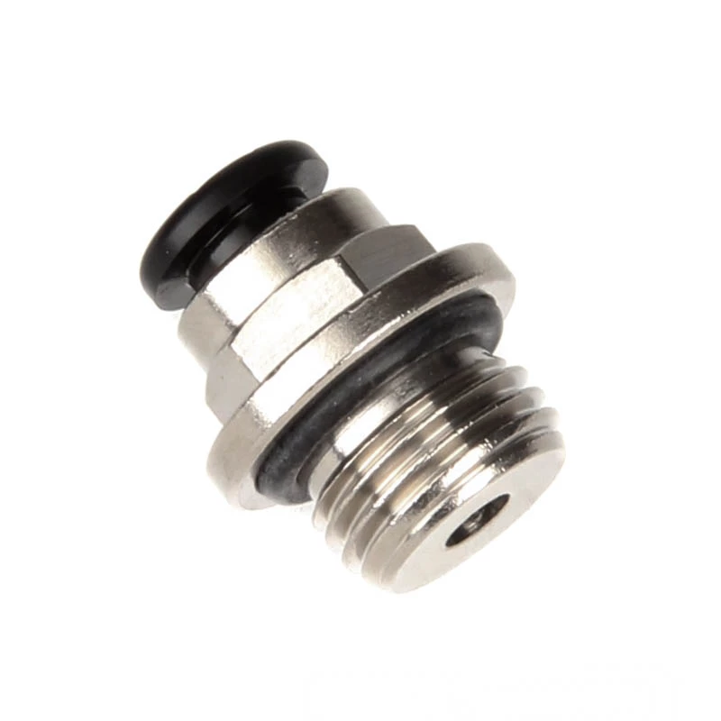 aqua computer Aansluiting recht G1/4 inch buitendraad op 6 mm ID - Zilver