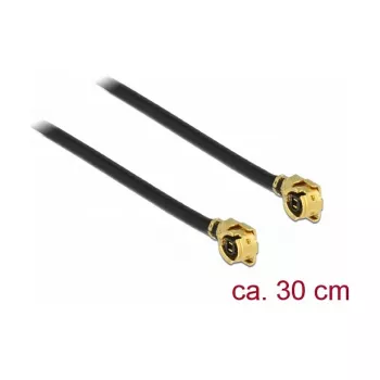 DeLOCK 89609 coaxiale kabel 0,3 m MHF (I-PEX) zwart goud