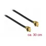 DeLOCK 89609 coaxiale kabel 0,3 m MHF (I-PEX) zwart goud