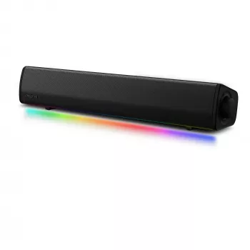 Sound Blaster GS3 compacte gaming-soundbar met RGB en SuperWide-technologie, USB-gevoed, Bluetooth 5.4, koptelefoonuitgang voor pc en Mac