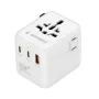 Reisvoeding GEMBIRD TPA-1A2C20-01-W — 20 W, USB-A (18 W) + 2× USB-C (20 W), stekker type E, wit