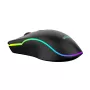 Bedrade verwarmde gaming-muis ActiveJet AMY-W390 — dubbelhandig, optisch 2000 DPI, USB Type-A, 4 knoppen, zwart