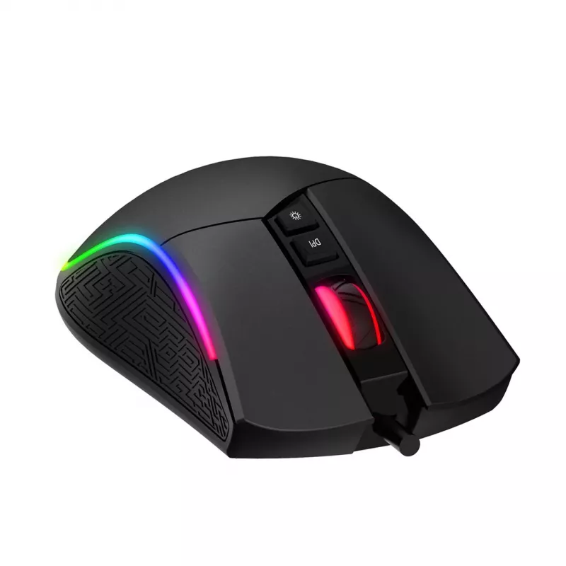 Havit MS1001S - optische gamingmuis voor rechtshandigen, USB Type A, zwart-grijs