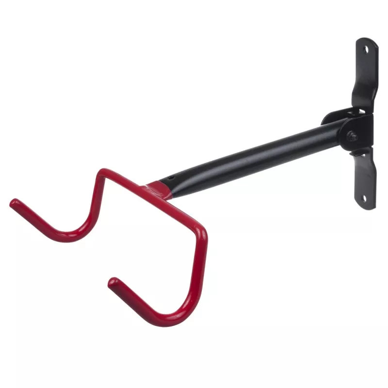 Wandgemonteerde fietsenstandaard MACLEAN MC-430, horizontale steun, draagt tot 30 kg, zwart