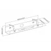 Digitus DA-90450 kabelmanagementgoot 600x135x108mm zwart staal 1