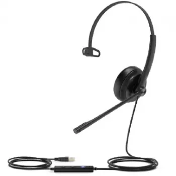Yealink UH34 headset bedraad hoofdband kantoor/callcenter zwart