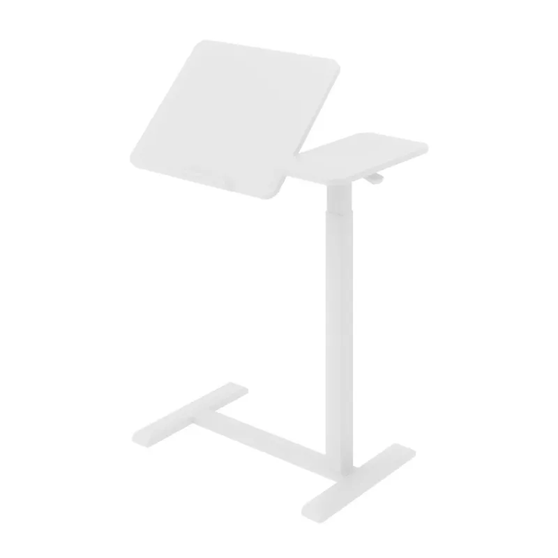 Maclean mobiele bureau-/laptopstandaard, wit, hoogteverstelling 76-109 cm, max. 30 kg, MC-120 W