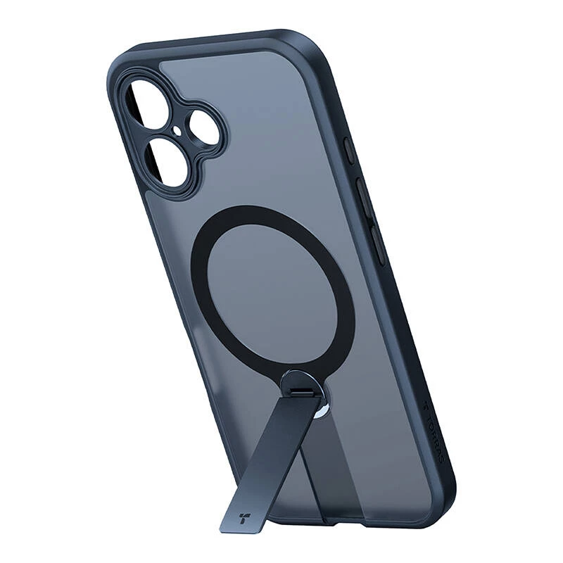 Torras Pstand Spin hoesje voor iPhone 16 (zwart)