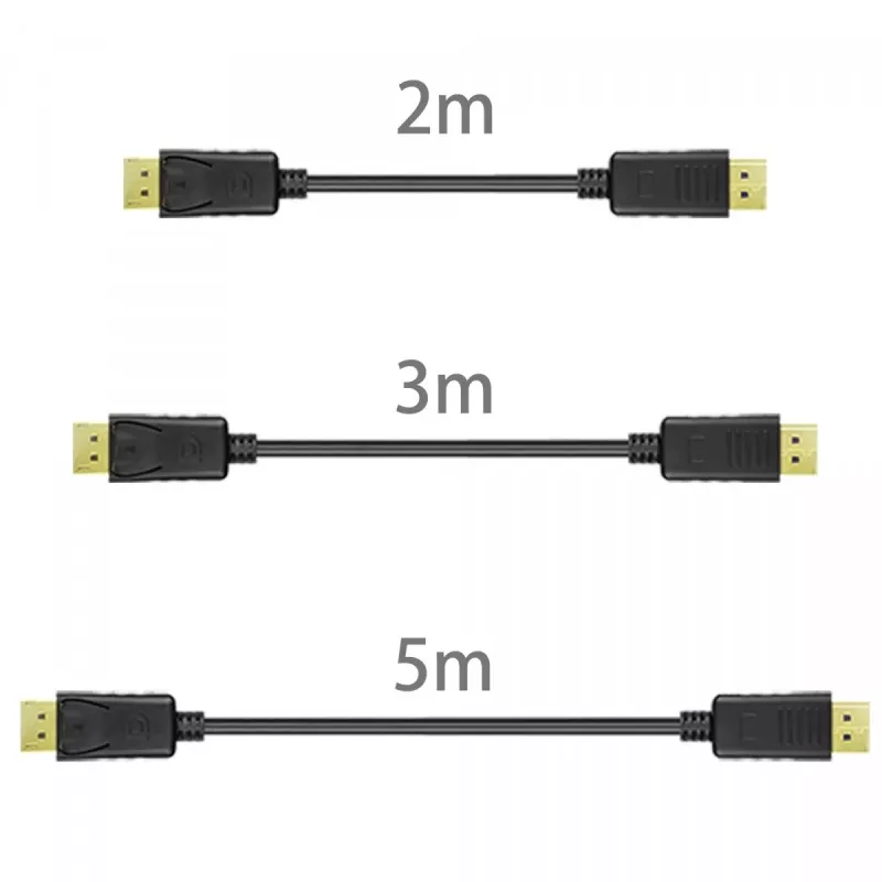 DisplayPort-kabel Unitek Y-C609BK — 3 m, stekker-naar-stekker, zwart