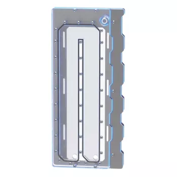 Distro Plate Triton Wraith 2.0 Elite — Distro Plate, zilveren oppervlak