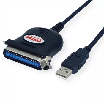 ROLINE 12.02.1092 kabeladapter IEEE 1284 USB-A zwart (12.02.1092)