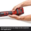 Einhell TP-MG 18 Li BL Solo Professional accu-multitool, 18 V, borstelloos, tot 40.000 oscillaties/min, zonder accu en lader, incl. accessoires, rood/zwart