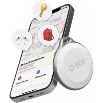 SBS tracker SBS Track My Circle voor Apple-telefoons, wit