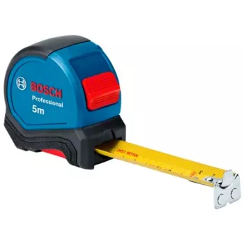 Professioneel meetlint, 5 meter, blauw/zwart, 27 mm