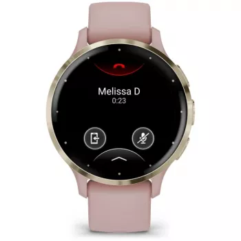 Garmin Venu 3S 3,05 cm (1,2) AMOLED 41 mm digitaal 390 x 390 pixel touchscreen goud, rosé Wi-Fi GPS (satelliet)