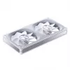 240 mm ARGB Infinity Mirror ventilator van Jonsbo ZA-240 wit, twee 120mm-ventilatoren, PWM-ondersteuning