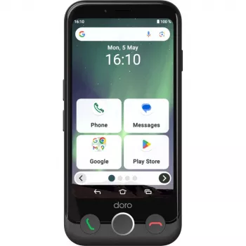 Smartphone Doro Aurora A10 4.5 inch 4GB 64GB zwart