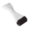 SilverStone PP07-MBW - stroomverlengkabel - ATX, 24-polig (M) - ATX, 24-polig (V) - 30cm - wit (SST-PP07-MBW)