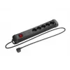 Stekkerdoos Lanberg SP1-05F-0150-BK 1,5 m 5 AC-aansluitingen binnen zwart