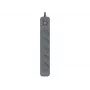 Power Line+ 3m Graphite overspanningsbeveiliging stekkerdoos (5 stopcontacten)