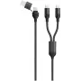 USB-kabel 2GO 797367 1,2 m USB A/USB C 2 x USB C zwart