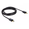 DisplayPort-kabel DeLOCK 82424 3 m stekker-stekker goud zwart