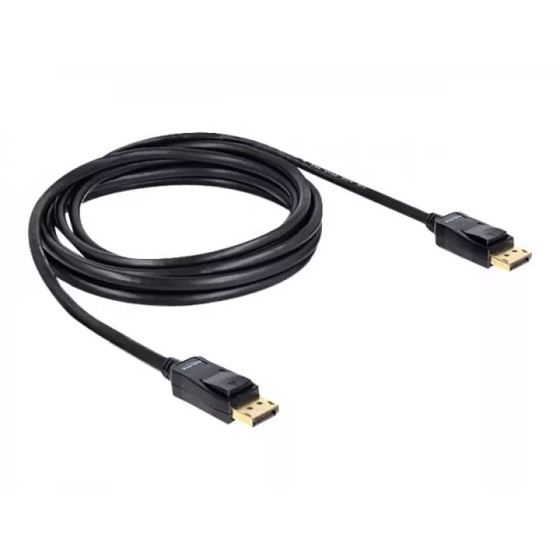DisplayPort-kabel DeLOCK 82424 3 m stekker-stekker goud zwart