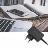 Mobiele oplader QOLTEC 51024 – universele AC-indoorlader, 65 W PD, 20 V/3,25 A, 1,2 m kabel, zwart