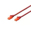 Netwerkkabel Digitus CAT 6 U/UTP Patchkabel RJ-45 Cat6 5m rood