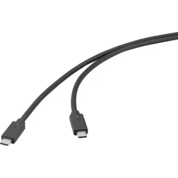Renkforce USB-kabel USB 3.2 Gen2x2 20 Gbit/s USB-C stekker zwart 4K (RF-6830468)