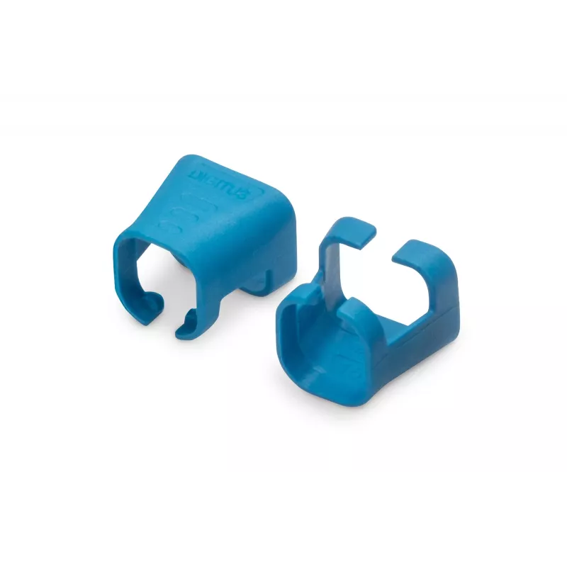 DIGITUS - kabelclips met kleurcodering - voor patchkabels - blauw (verpakking van 100) (A-CC-B)