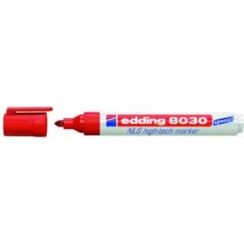 Permanentmarker Edding 8030 NLS high-tech rood bullet-punt