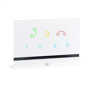 Intercom 2N Indoor Talk wit — bedraad, gehard glas, wandmontage, 185×128×48,2 mm